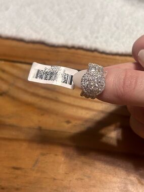 White Cubic Zirconia 18k Yellow Gold Over Sterling Silver Ring 2.00ctw